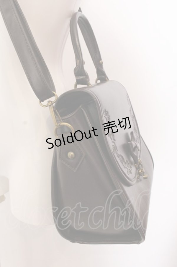 画像3: axes femme POETIQUE / クラシカル型押しバッグ  ブラウン O-25-03-12-067-AX-BG-OW-OS (3)
