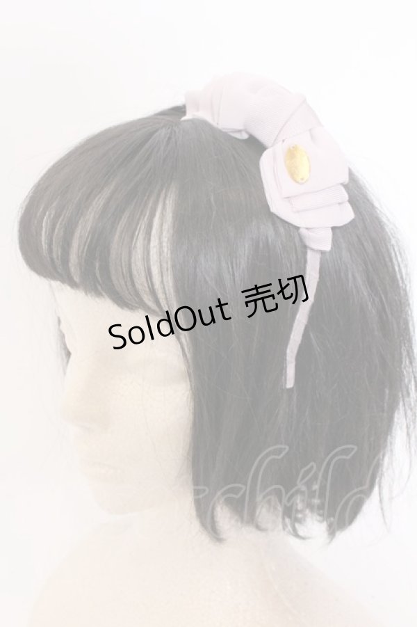 画像1: Leur Getter / リボンカチューシャ  ライラック O-25-05-29-1009-LU-AC-OW-ZT445-F008 (1)