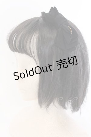 画像: Leur Getter / リボンカチューシャ  クロ O-25-05-29-1014-LU-AC-OW-ZT445-F009