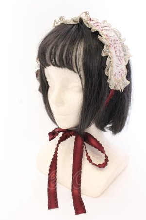 画像: Victorian maiden / トワルドロココブーケヘッドドレス  バーガンディ O-25-03-12-080-CL-AC-OW-OS