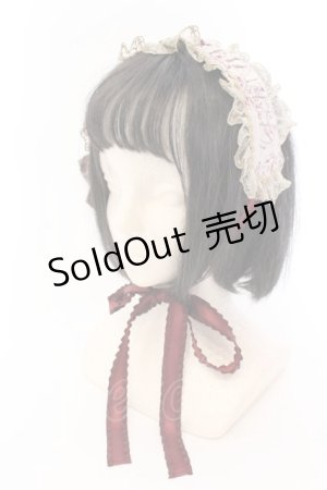 画像: Victorian maiden / トワルドロココブーケヘッドドレス  バーガンディ O-25-03-12-080-CL-AC-OW-OS