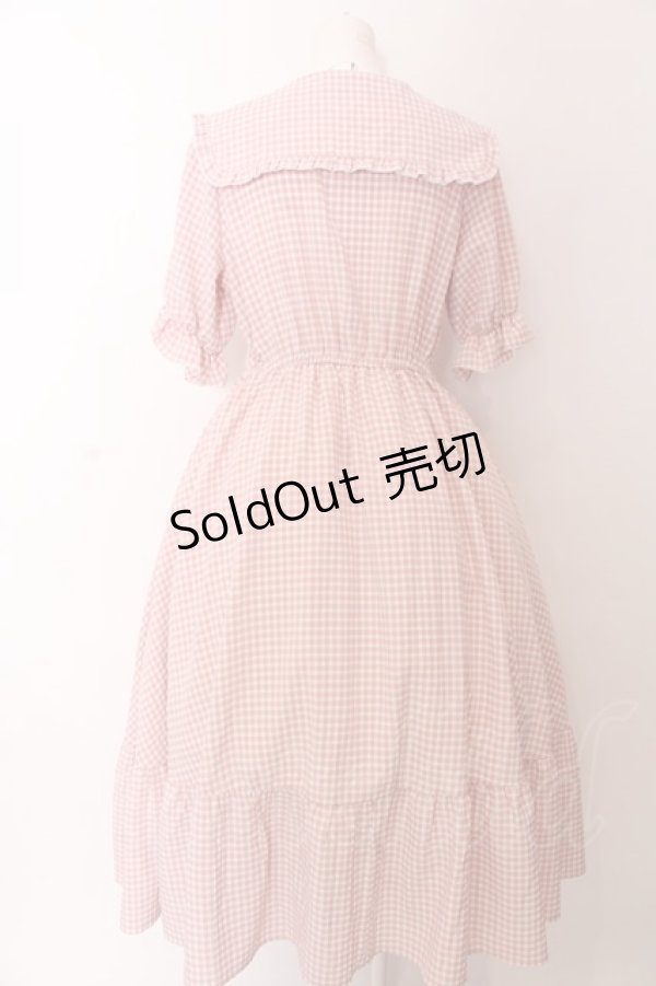 画像3: m petit by misako / ギンガムチェックワンピース L ピンク O-25-03-12-008-LO-OP-IG-OS (3)