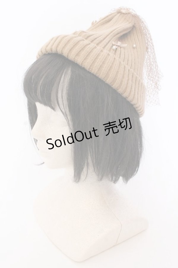 画像1: axes femme / チュール×リボンワッチ 56-58cm キャメル O-25-05-27-1005-AX-AC-IG-ZT432 (1)