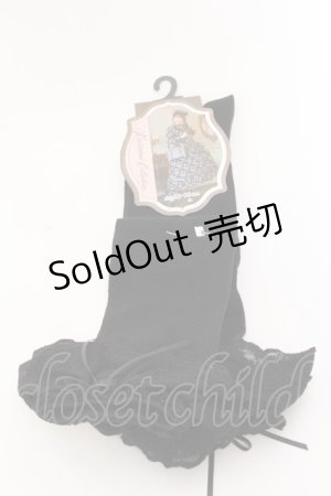 画像: Kurumi Collection / ハイソックス 23-25ｃｍ クロ O-25-03-12-089-LO-ZA-OW-OS