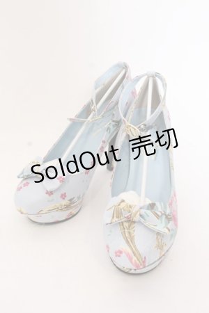 画像: 【SALE】JESUS DIAMANTE / ロココLadyワンリボンパンプス L サックス O-25-03-12-103-JE-SH-OW-ZT087