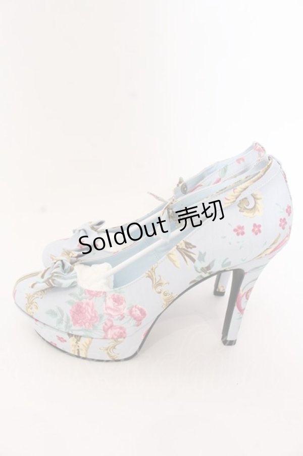 画像2: 【SALE】JESUS DIAMANTE / ロココLadyワンリボンパンプス L サックス O-25-03-12-103-JE-SH-OW-ZT087 (2)