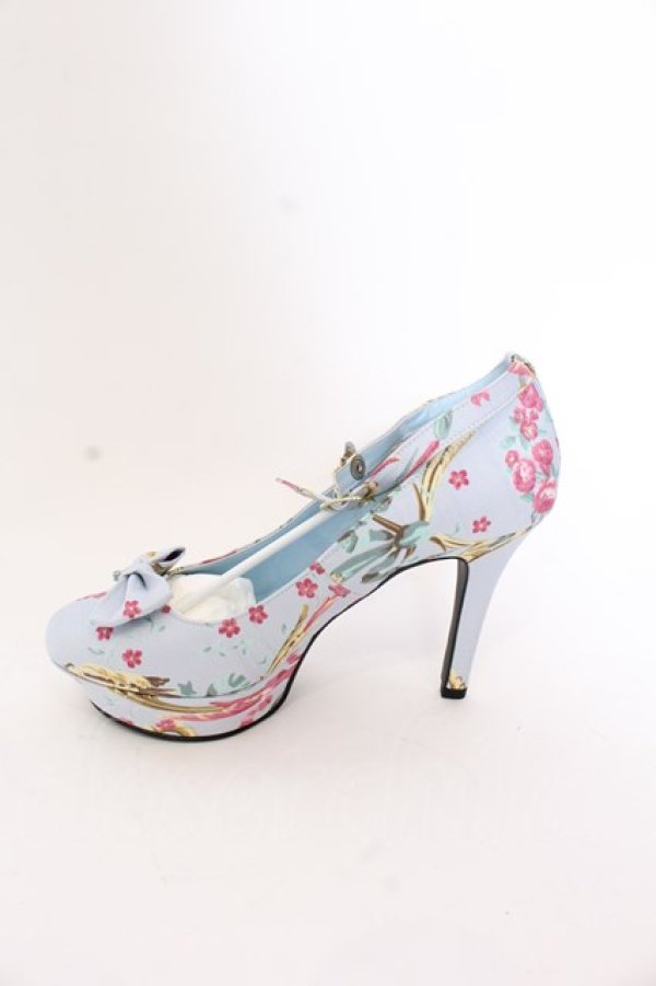 画像3: JESUS DIAMANTE / ロココLadyワンリボンパンプス L サックス O-25-03-12-103-JE-SH-OW-ZT087 (3)