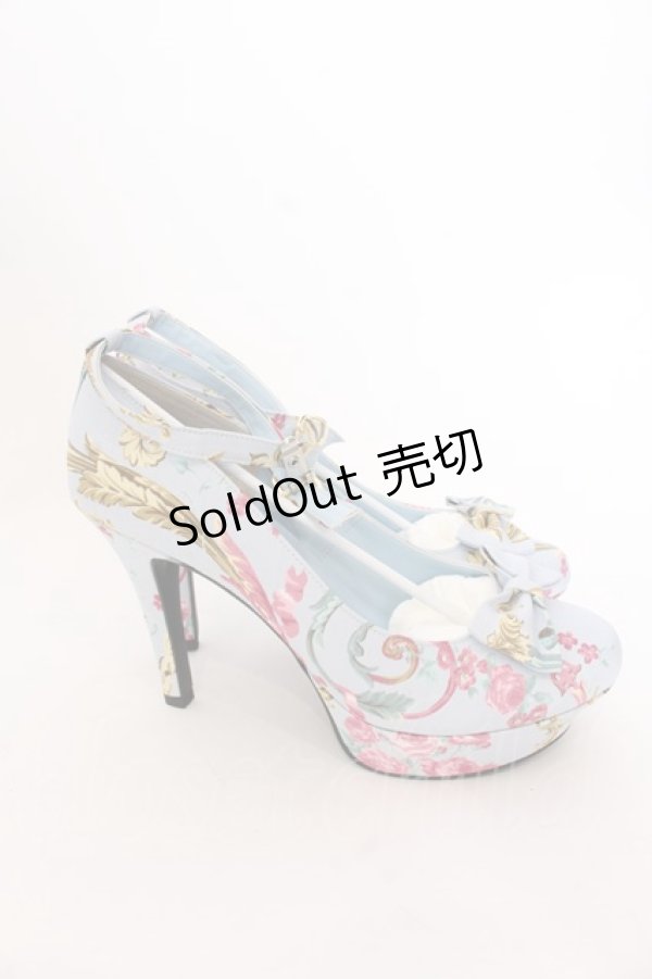 画像4: 【SALE】JESUS DIAMANTE / ロココLadyワンリボンパンプス L サックス O-25-03-12-103-JE-SH-OW-ZT087 (4)