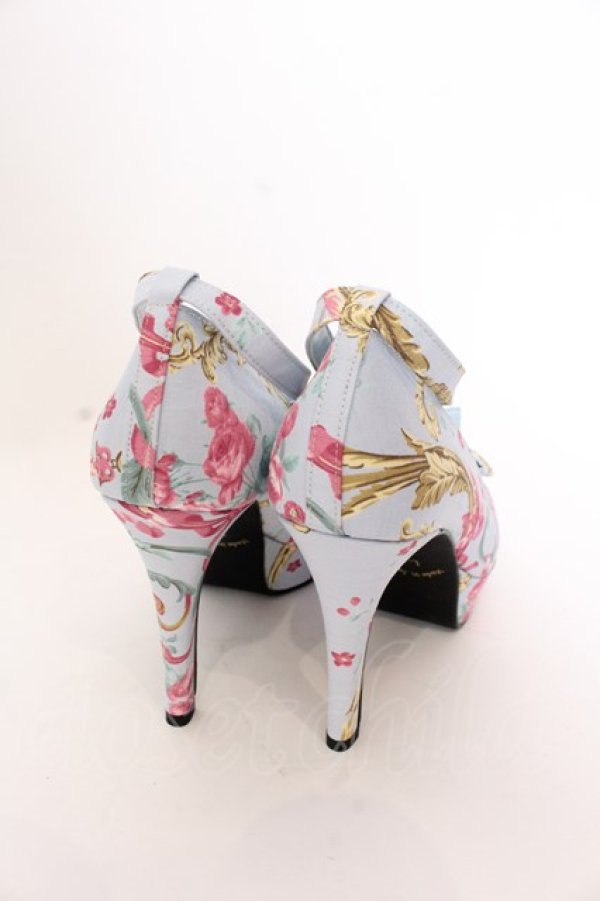 画像6: JESUS DIAMANTE / ロココLadyワンリボンパンプス L サックス O-25-03-12-103-JE-SH-OW-ZT087 (6)