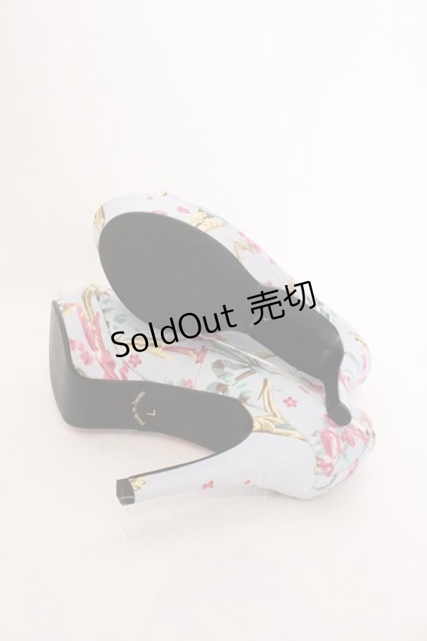 画像7: 【SALE】JESUS DIAMANTE / ロココLadyワンリボンパンプス L サックス O-25-03-12-103-JE-SH-OW-ZT087 (7)