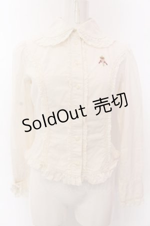 画像: Innocent World / カギ刺繍ブラウス S キナリ O-25-03-12-016-IW-BL-OW-OS