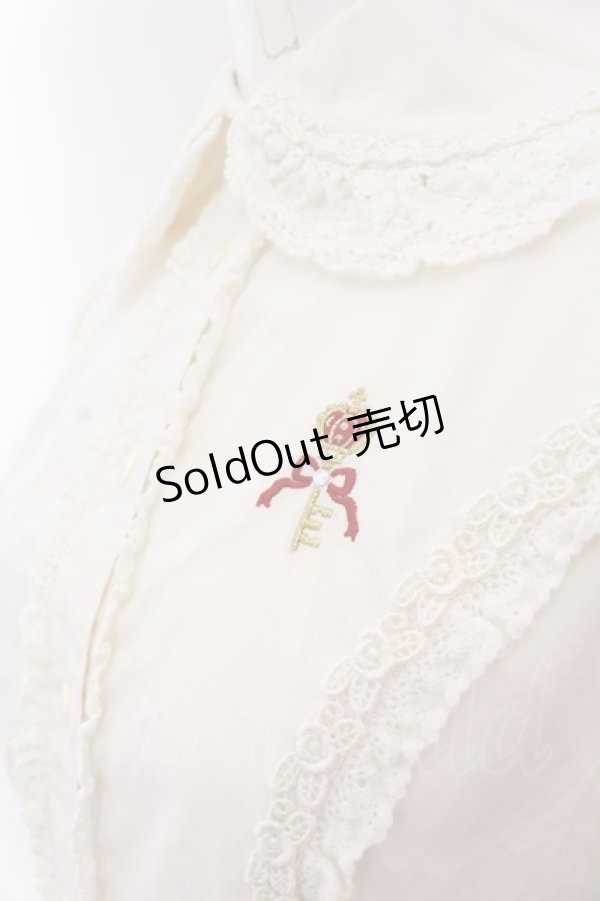 画像2: Innocent World / カギ刺繍ブラウス S キナリ O-25-03-12-016-IW-BL-OW-OS (2)