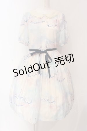 画像: Leur Getter / Dreamy Carousel袖付ワンピース M サックス O-25-03-13-005-LU-OP-OW-OS