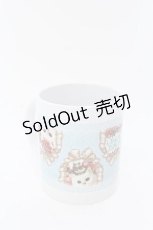 画像: Enchantlic Enchantilly / Happyマグカップセット クイーンキャット柄マグカップ  サックス×シロ O-25-03-13-1047-LO-ZA-IG-ZT-F001