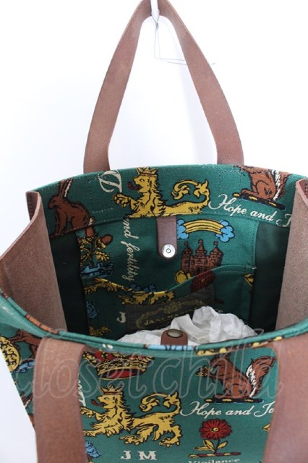 画像7: Jane Marple / Joyful crest EMBバッグ  グリーン O-25-03-13-1002-JM-BG-IG-ZT-K013 (7)