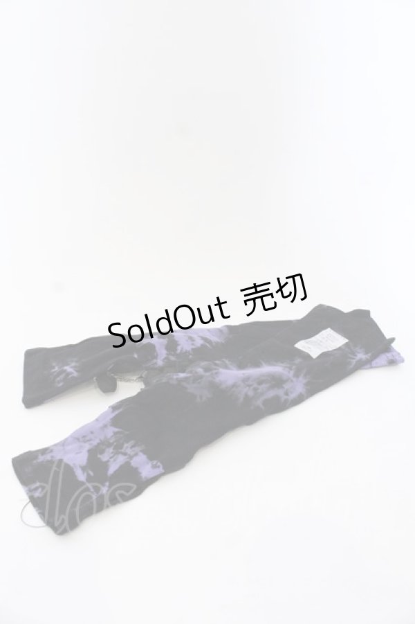 画像2: REFLEM / チェーンベルト付きアームカバー  ブラック×パープル O-25-03-13-1054-PU-ZA-OW-ZT-K016 (2)