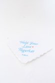 画像1: MILK / エンブロイダリーハンカチ  シロ×サックス O-25-03-13-1055-ML-ZA-IG-ZT (1)