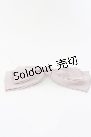 画像: Fi.n.t / ビッグリボンバレッタ  ピンクベージュ O-25-03-13-1057-CA-AC-IG-ZT-K016