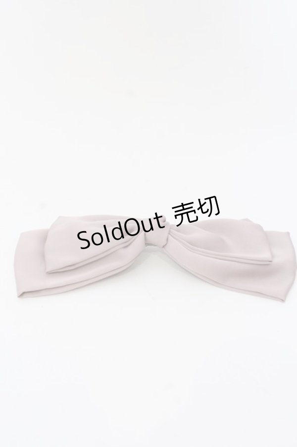 画像1: Fi.n.t / ビッグリボンバレッタ  ピンクベージュ O-25-03-13-1057-CA-AC-IG-ZT-K016 (1)