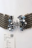 画像1: axes femme / マリンモチーフ麻調ゴムベルト  ブラウン O-25-03-13-1012-AX-BL-OW-ZT-K016 (1)