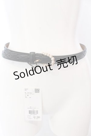 画像: axes femme / キルティングベルト  クロ O-25-03-13-1016-AX-ZA-OW-OS