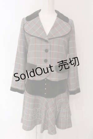 画像: Leur Getter / ウィンドチェックセットアップ  グレー O-25-03-13-008-LU-JA-OW-OS
