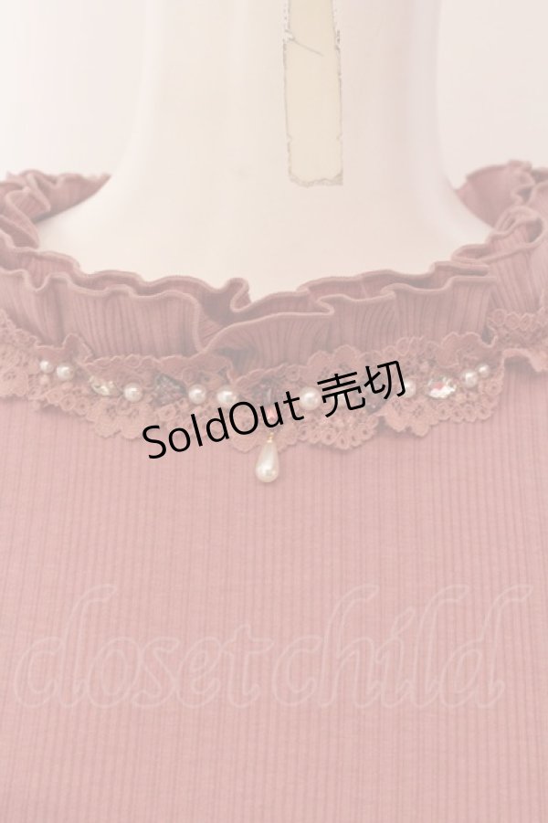 画像2: axes femme / 吸水速乾フリルビジュープルオーバー F ピンク O-25-03-13-015-AX-TO-OW-OS (2)