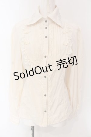 画像: Ozz oneste / チャイナ刺繍ブラウス  クリーム O-25-03-13-025-OO-BL-IG-OS