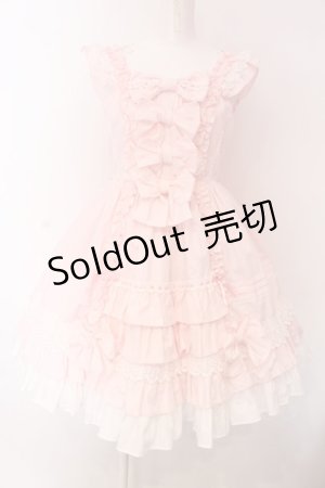 画像: Angelic Pretty / Sweetフリルジャンパースカート  ピンク O-25-03-17-003-AP-OP-IG-OS