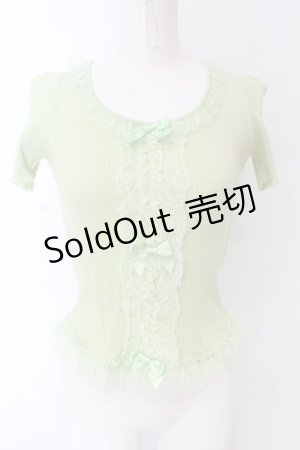 画像: JESUS DIAMANTE / ミス・ディアマンテニット 38 マカロンミント O-25-03-17-030-JE-TO-IG-OS