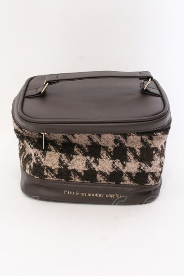 画像1: Fi.n.t / ストラップ付き2wayバニティポーチ  ブラウン O-25-03-17-076-CA-BG-IG-ZT-K020 (1)