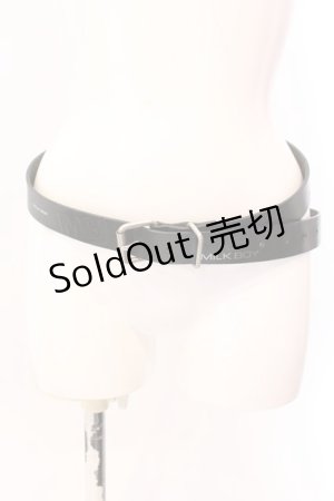 画像: MILKBOY / レザーベルト  ブラック×シルバープリント O-25-03-17-081-MB-ZA-IG-OS
