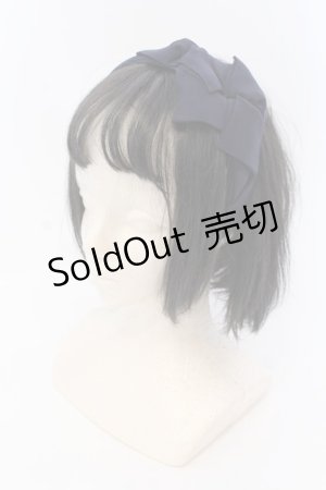 画像: Jane Marple Dans Le Salon / グログランリボンカチューシャ  ネイビー O-25-03-17-084-JM-AC-IG-OS