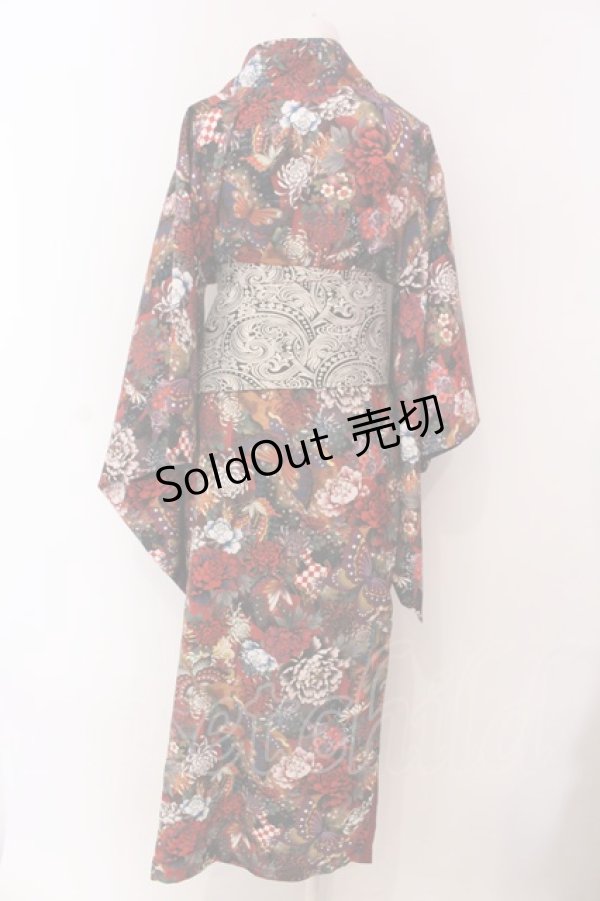 画像4: Qutie Frash / 浴衣4点SET  蝶（レッド） O-25-03-17-006-QU-OP-OW-OS (4)