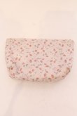 画像2: Maison de FLEUR / イチゴアップリケベーシックポーチ  ピンク O-25-03-17-089-LO-ZA-IG-OS (2)
