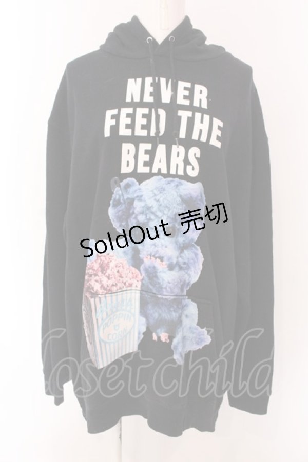 画像1: MILKBOY / NEVER FEED BEAR HOODY  ブラック O-25-03-17-103-MB-TO-YM-OS (1)