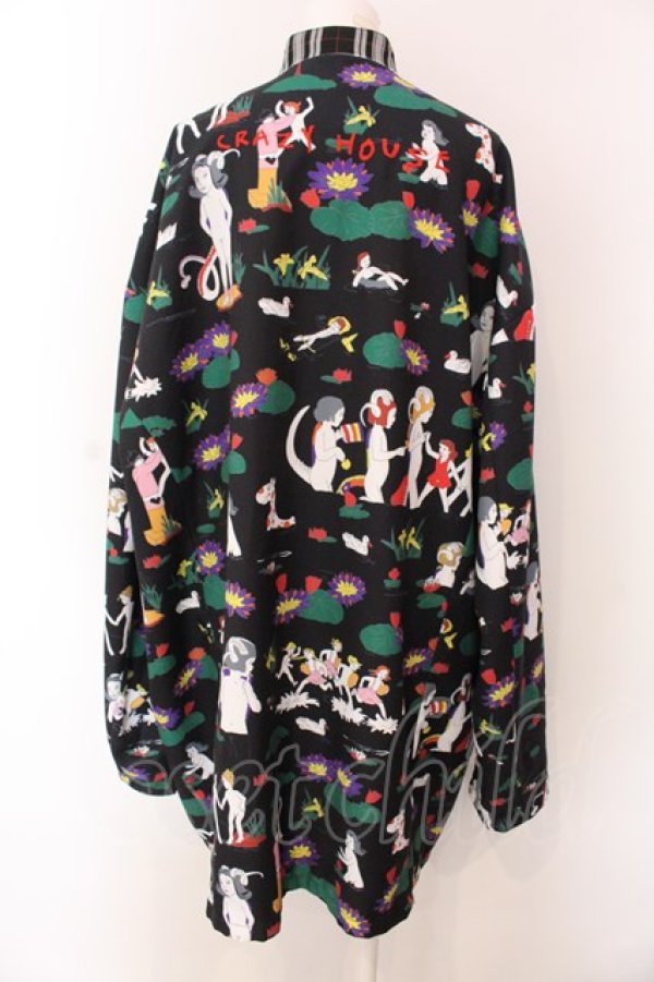 画像4: KIDILL / ×Henry Darger　KUNG-FU SHIRT JACKET F ブラック O-25-03-17-106-PU-CO-YM-OS (4)