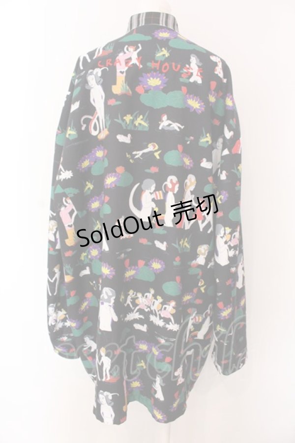 画像4: KIDILL / ×Henry Darger　KUNG-FU SHIRT JACKET F ブラック O-25-03-17-106-PU-CO-YM-ZT-C033 (4)