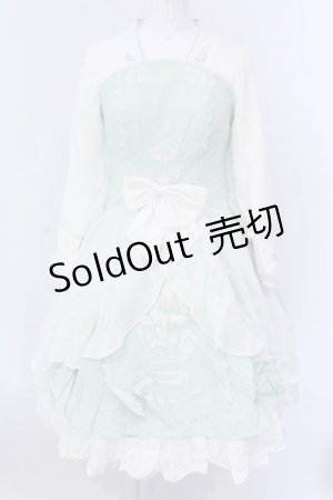 画像: 南柯 （海外ロリィタ） / ジャガードチャイナワンピース S ミント×シロ O-25-03-18-001-LO-OP-IG-OS