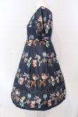 画像2: Leur Getter / バンビ&ブローチ袖付ワンピース  ネイビー O-25-03-18-009-LU-OP-IG-OS (2)