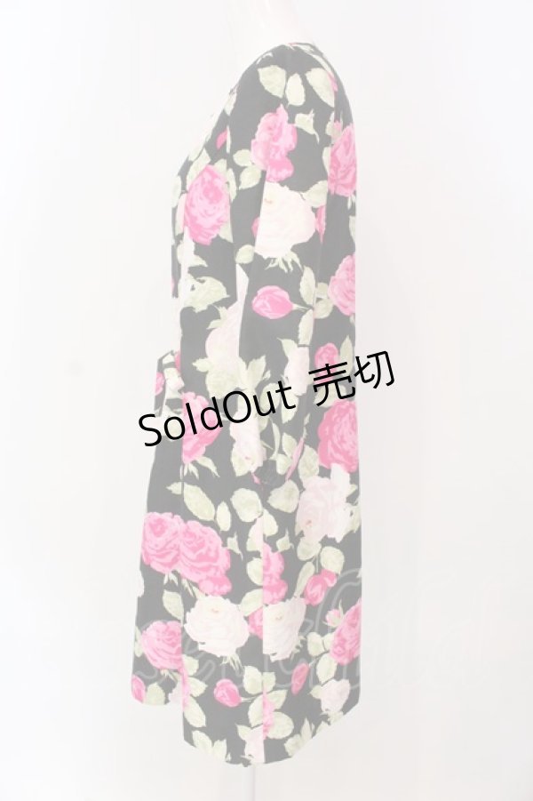 画像2: JESUS DIAMANTE / フェリエワンピ 38 プリンセスJAPONローズ柄 O-25-03-18-013-JE-OP-IG-ZY (2)