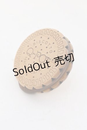 画像: Q-pot. / Round Choco Biscuitリング  ブラウン O-25-03-18-024-QP-AC-IG-OS