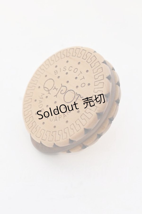 画像1: Q-pot. / Round Choco Biscuitリング  ブラウン O-25-03-18-024-QP-AC-IG-OS (1)