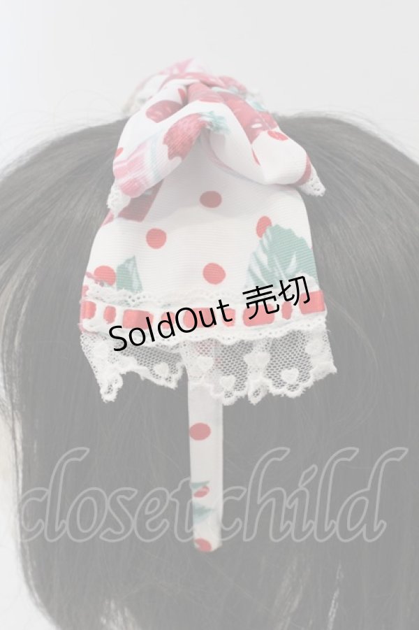 画像3: Angelic Pretty / Fresh Strawberry Dinerカチューシャ  シロ O-25-03-20-026-AP-AC-OW-OS (3)