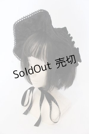 画像: axes femme kawaii / ベルベットドールハーフボンネット  クロ O-25-03-20-027-AX-AC-IG-OS