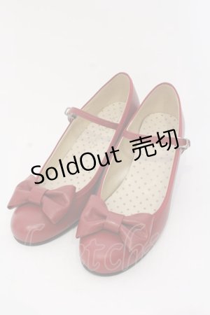 画像: Leur Getter / 本革リボンシューズ 24.5ｃｍ ワイン O-25-03-20-029-LU-ZA-OW-OS