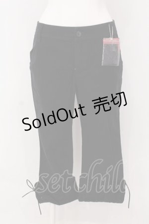 画像: PINK HOUSE / 裾レースアップパンツ M クロ O-25-03-20-1029-LO-PA-IG-OS