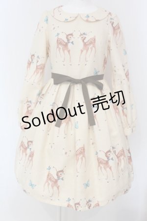 画像: Emily Temple cute / Deer coupleワンピース  アイボリー O-25-03-20-1031-ET-OP-OW-OS