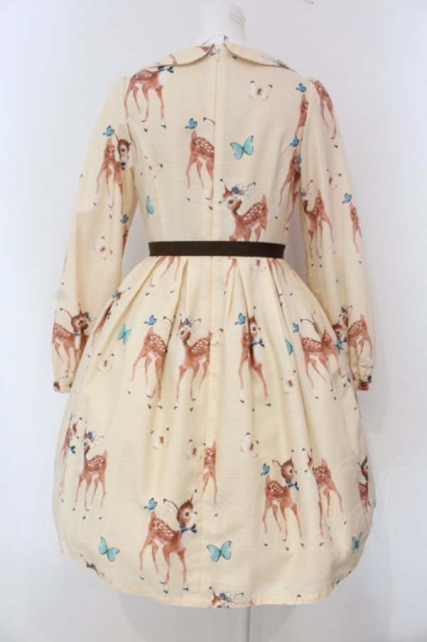 画像4: Emily Temple cute / Deer coupleワンピース  アイボリー O-25-03-20-1031-ET-OP-OW-OS (4)