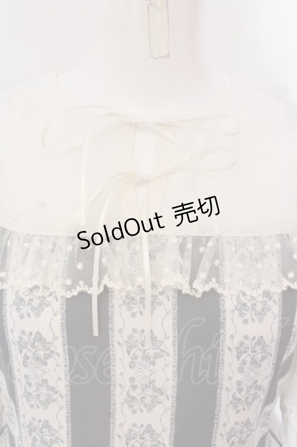 画像2: Melody BasKet / Berry galleryチュール切替ワンピース  グレー×オフシロ O-25-03-20-1035-LO-OP-IG-OS (2)